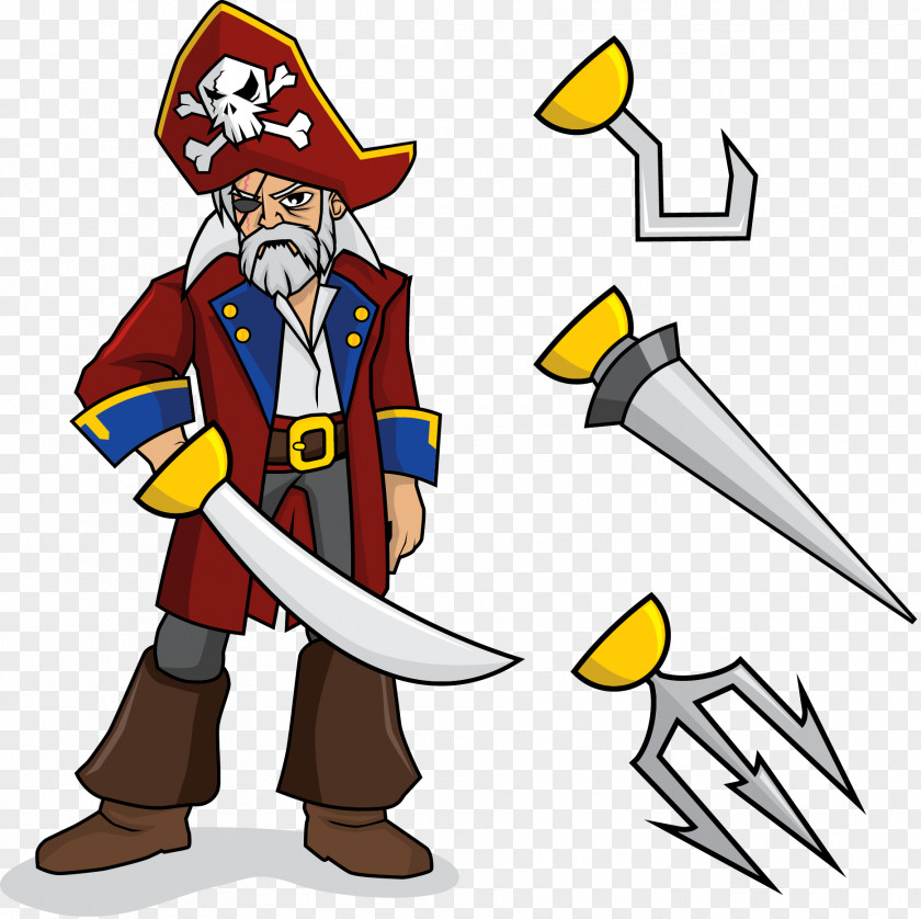 Vector Pirate Piracy Euclidean Illustration PNG