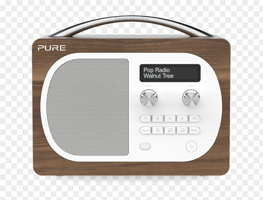 DAB Portable RadioBlackRadio PURE FM/DAB/DAB + Evoke Digital Audio Broadcasting EVOKE D4 PNG