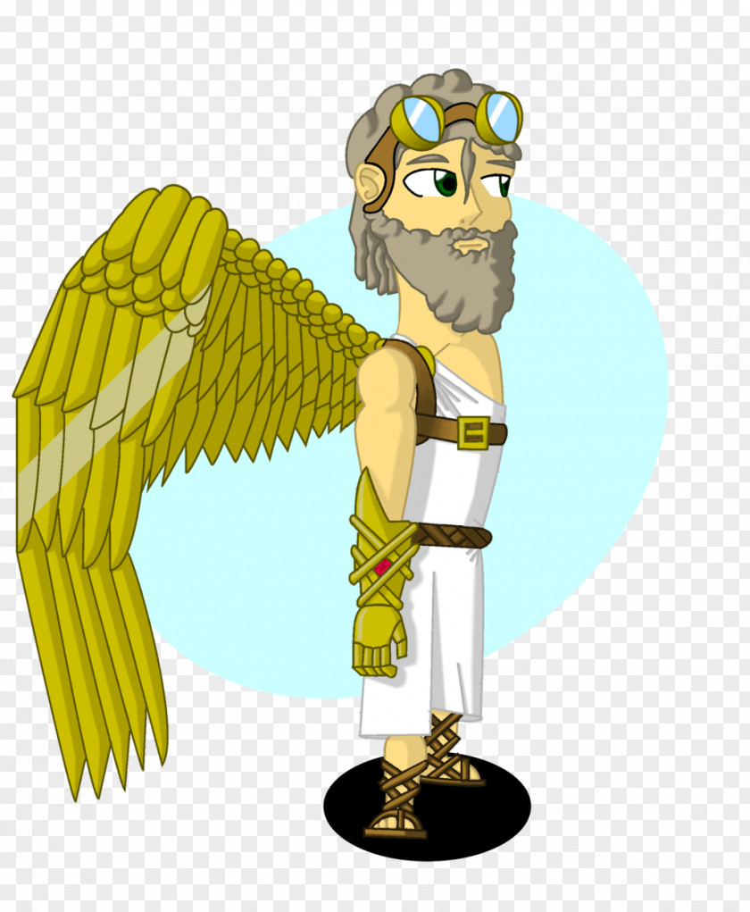 Daedalus And Icarus Animal Cartoon Figurine Legendary Creature PNG