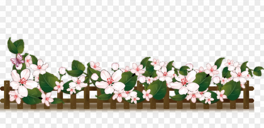 Flower Fence Fences PNG