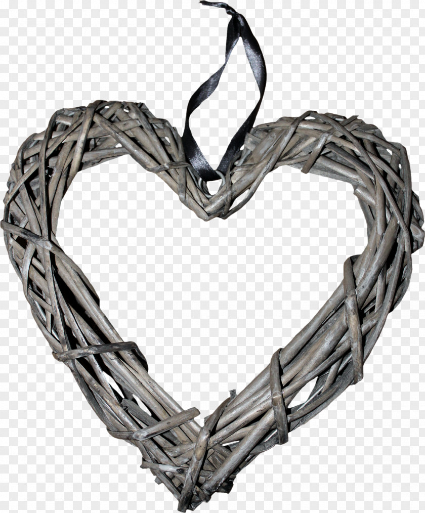 Heart-shaped Straw Heart PNG