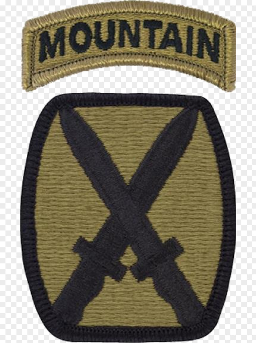 Patch 10th Mountain Division Operational Camouflage Pattern Shoulder Sleeve Insignia MultiCam United States Army PNG