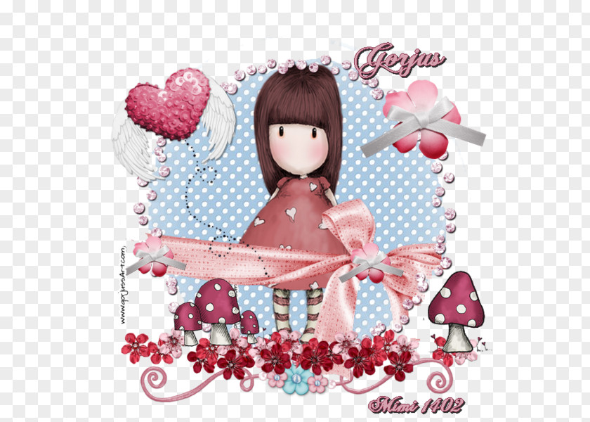 Valentine's Day Pink M Doll Clip Art PNG