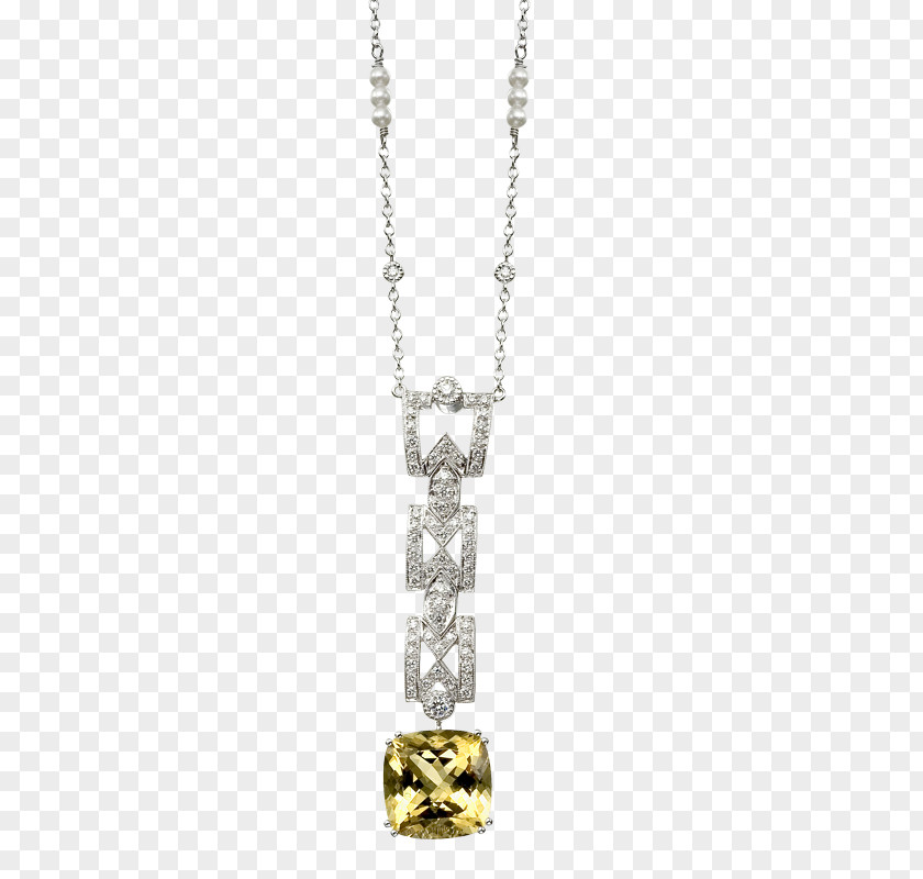 Yellow Pearl Necklace Bronzallure Morganite Pendant Jewellery Gold PNG