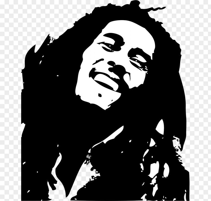 Marilyn Manson Clip Art Black And White Image Stencil Reggae PNG