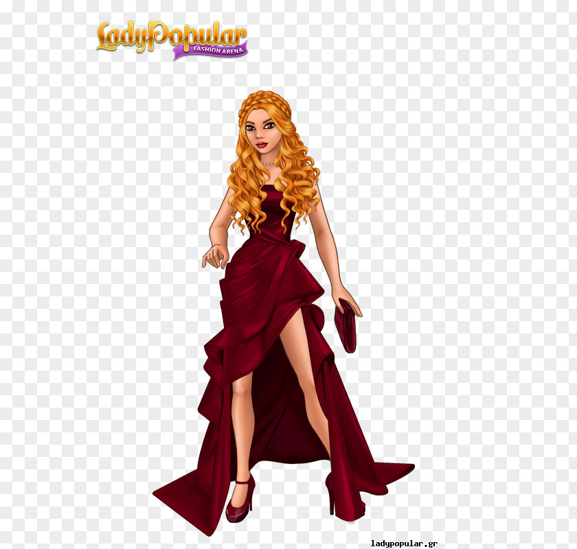 Model Lady Popular Costume Fashion Wig Clothing PNG