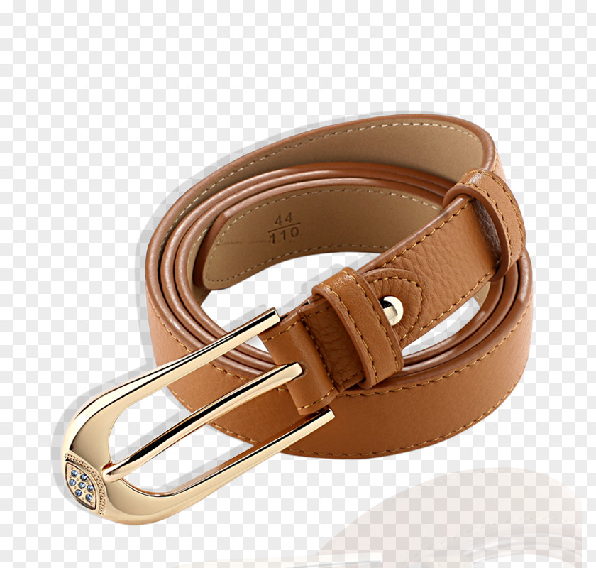 Product Kind Brown Leather Belt, Ms. Belt Buckle Taobao PNG