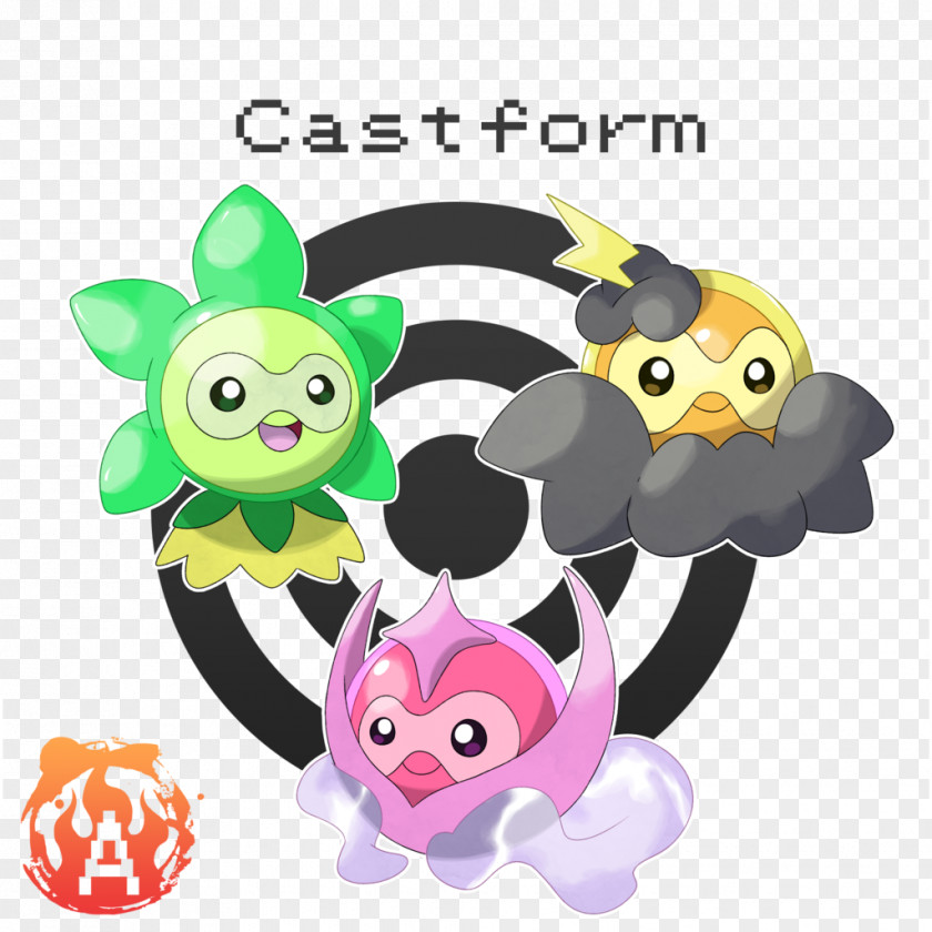 Dark And Stormy Castform Misty Digimon Pokémon PNG