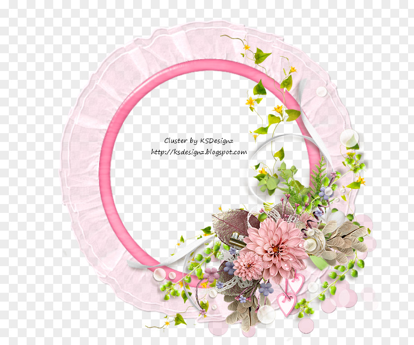 Design Floral Cut Flowers Pink M Picture Frames PNG