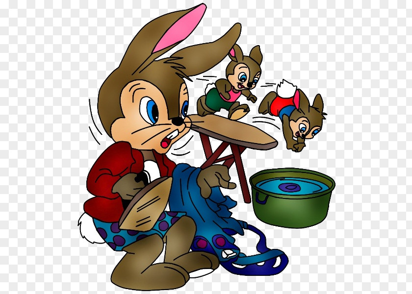 Funny Stress Cartoons Rabbits Clip Art GIF Anecdote Illustration ...