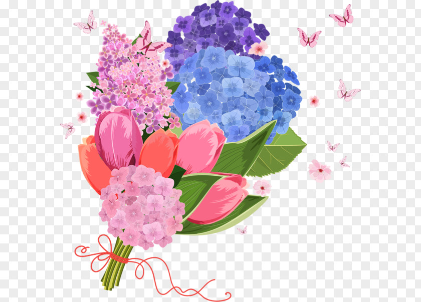 Maa March 8 Flower Clip Art PNG