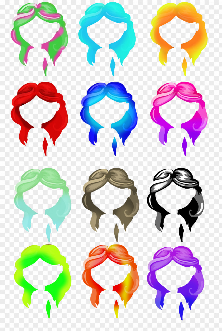 Avatar Sticker Hairstyle Clip Art PNG