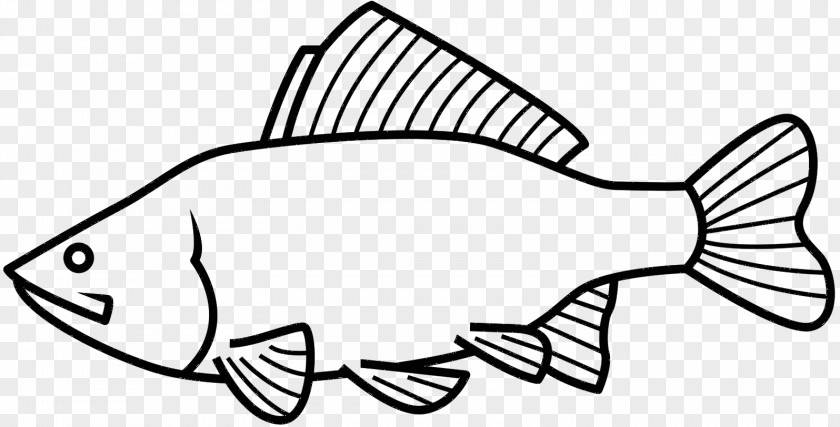M Fish Line Angle Clip Art Black & White PNG