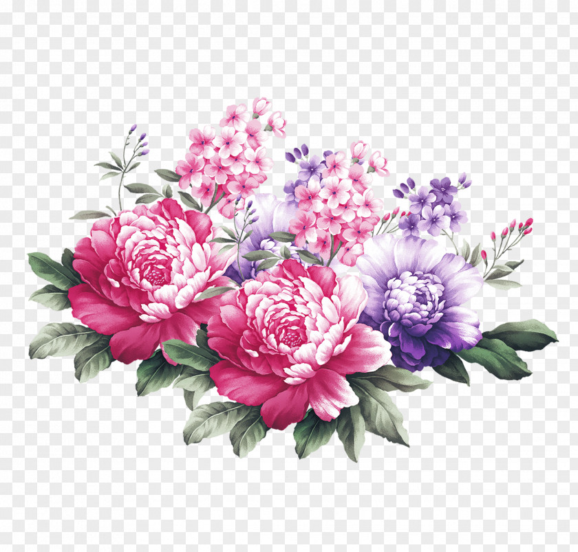 Peony Flower Double Ninth Festival Poster PNG