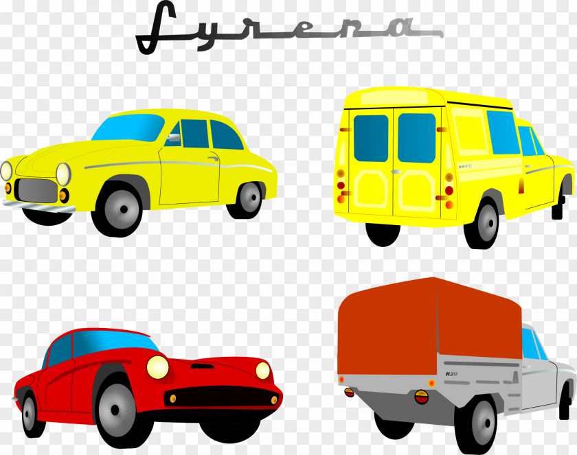 Various Car Pickup Truck Clip Art PNG