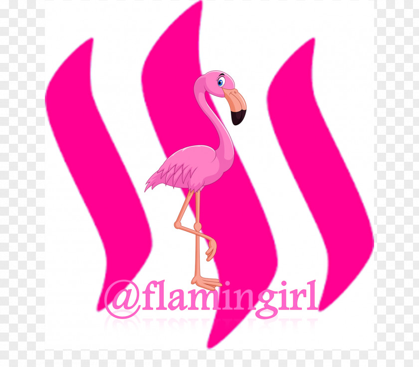 Flamingo Inflatable Beak Water Bird Illustration Logo PNG