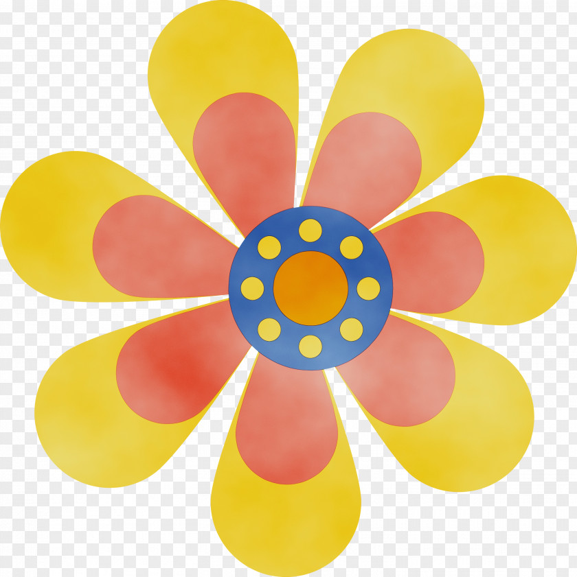 Petal Cut Flowers Yellow Flower PNG