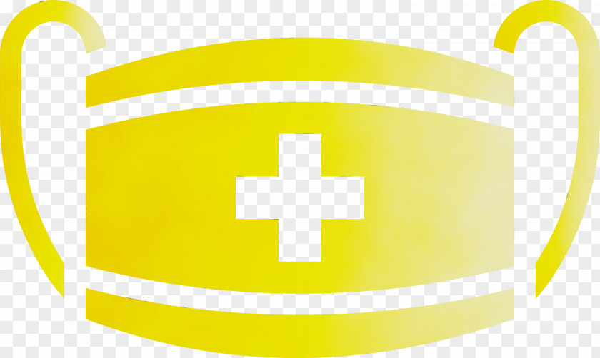Yellow Line Symbol Cross PNG