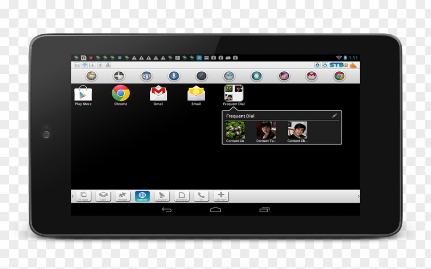 Android Handheld Devices Taskbar PNG