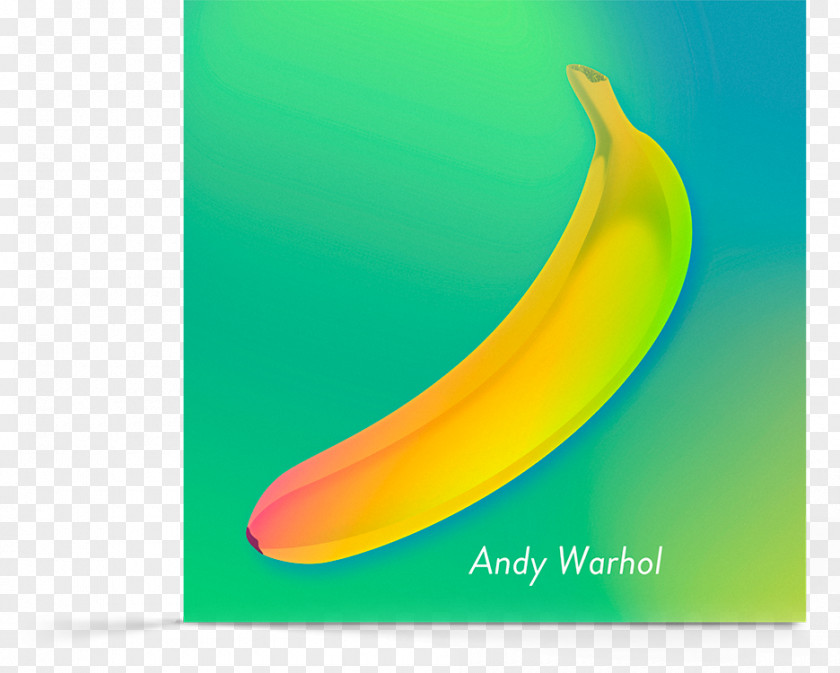 Andy Warhol Banana Font PNG