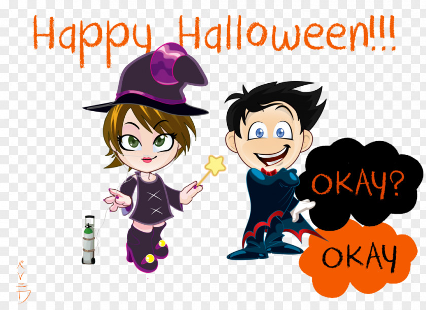 Happy Halloween Human Behavior Text Logo Clip Art PNG
