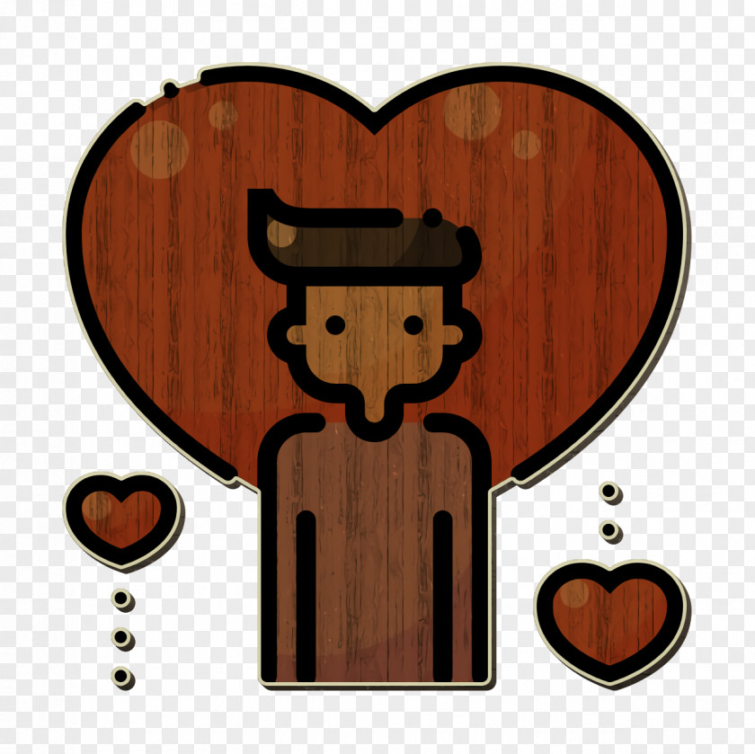 Man Icon Heart Romantic Love PNG