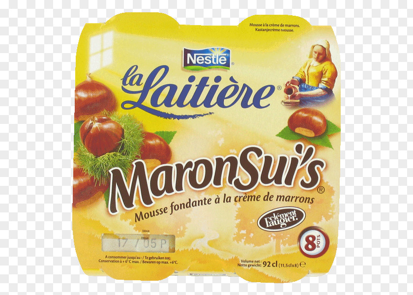 Milk Chestnut Cream Mousse Marron PNG