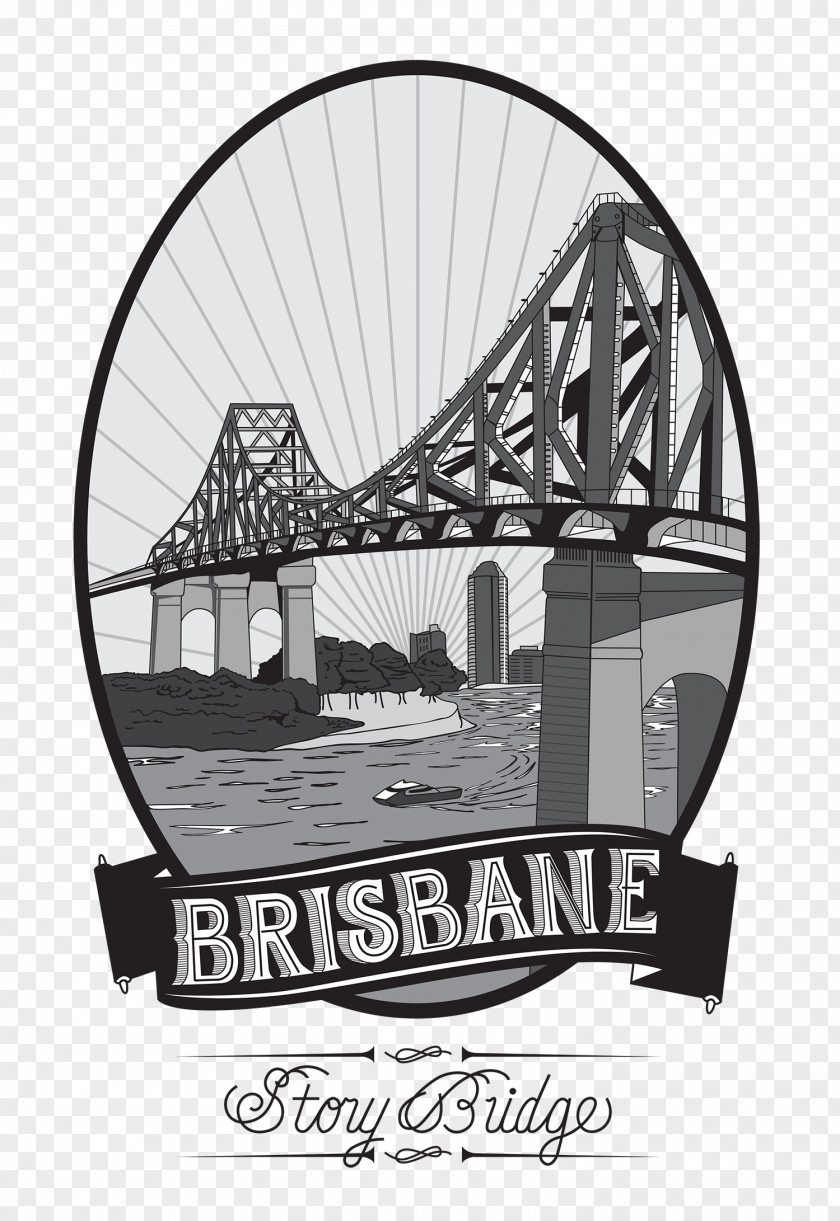 Story Illustration Bridge Brisbane Central Business District Bridges Over The River Graphic Design PNG