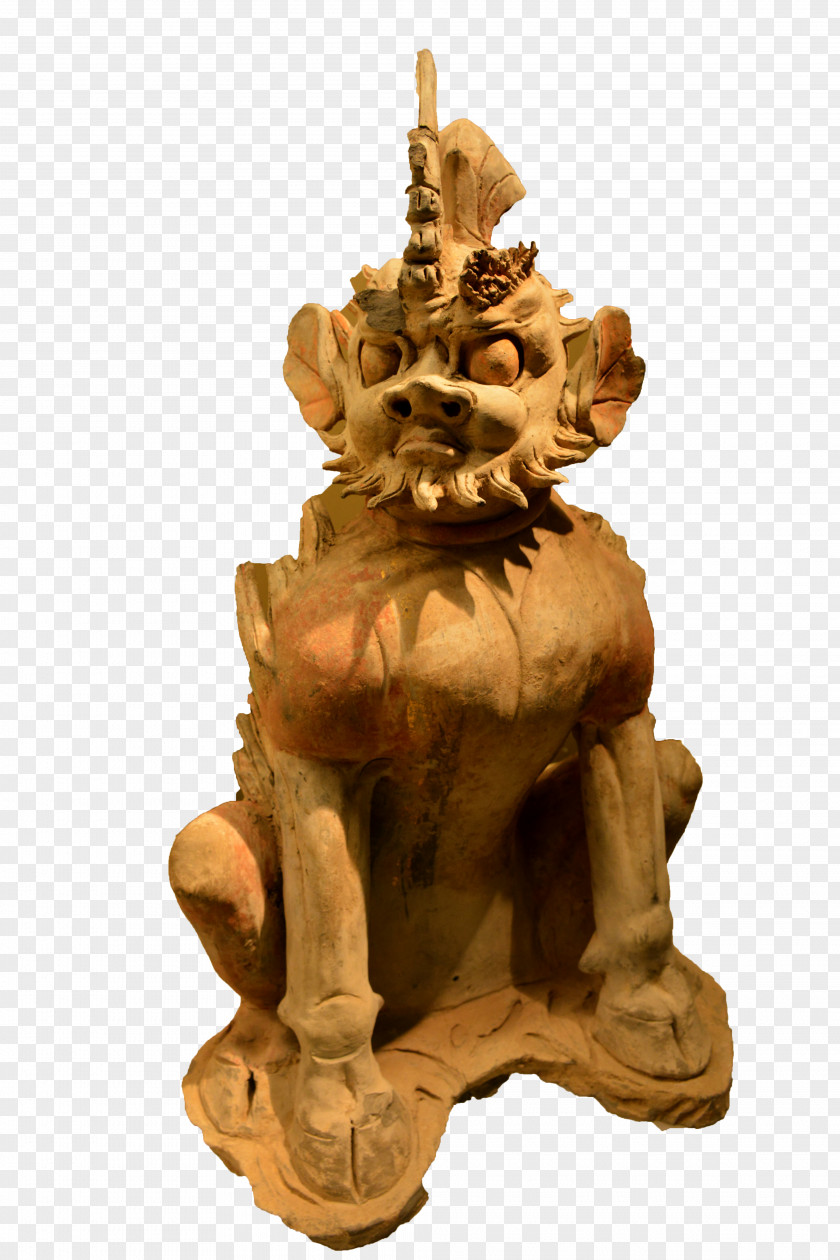 Tang Dynasty Stone Beast Han Sculpture PNG
