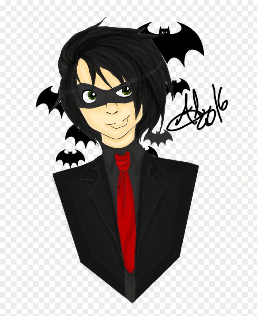 Black Hair Cartoon Character Fiction PNG