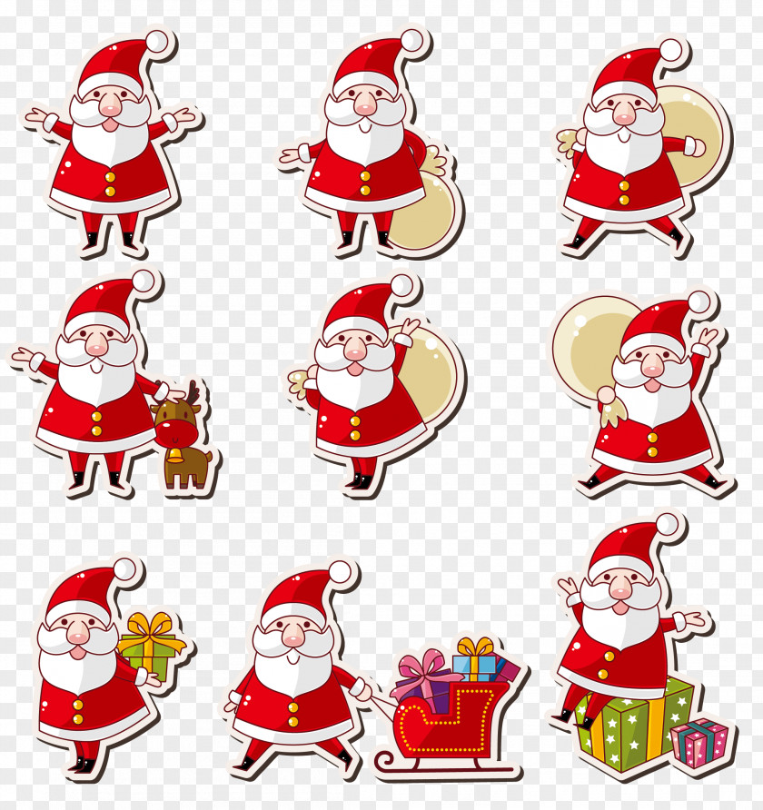 Cartoon Santa Claus Creative PNG