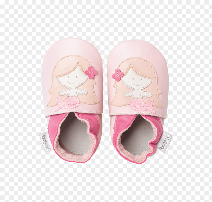 Child Slipper Leather Shoe Pink Pilzessin PNG