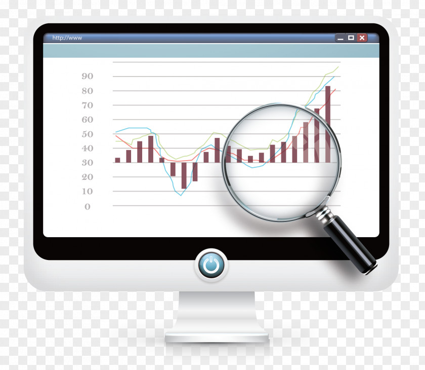 Magnifying Glass Chart PNG