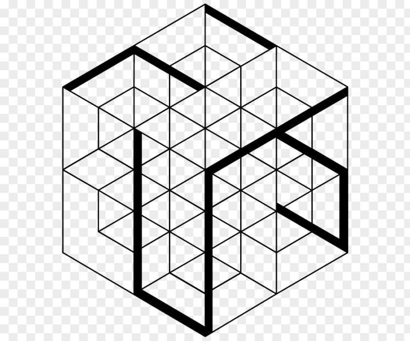 Three-dimensional Blocks Line Space Geometry Cube Shape PNG