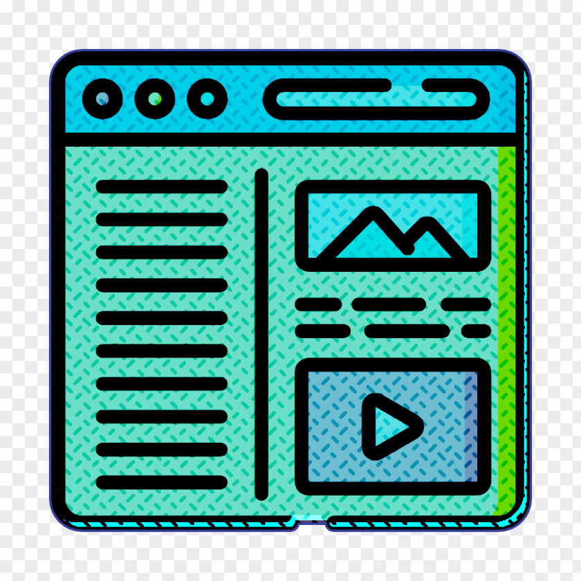 Web Design Icon Layout Content PNG