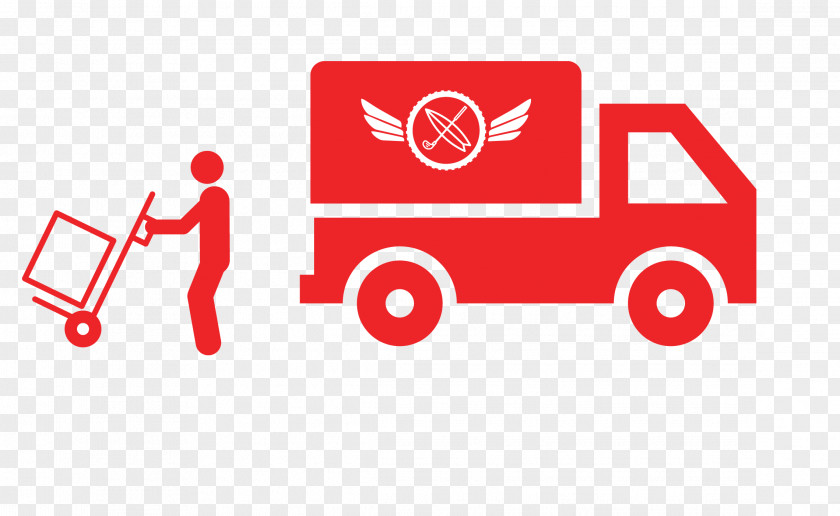 Courier Boxes Cargo Truck Golf PNG