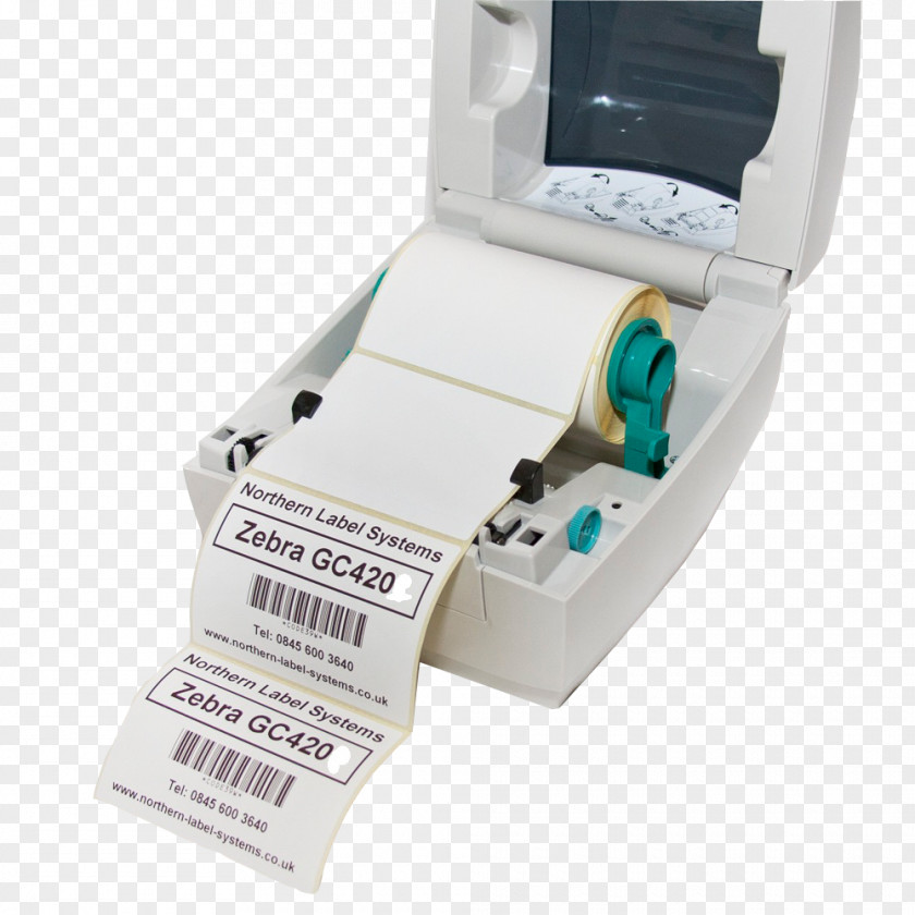 Printer Inkjet Printing Zebra Technologies Label Thermal PNG