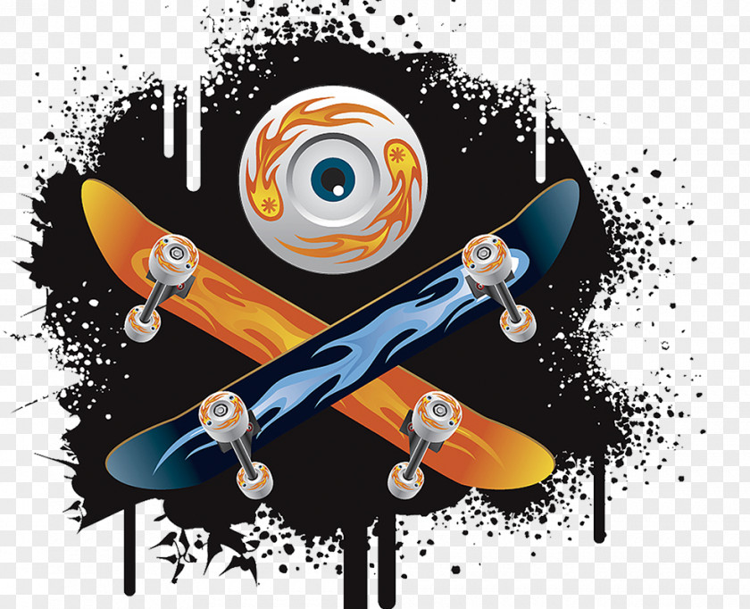 Skateboard Skating Skateboarding Roller Skates Longboard PNG