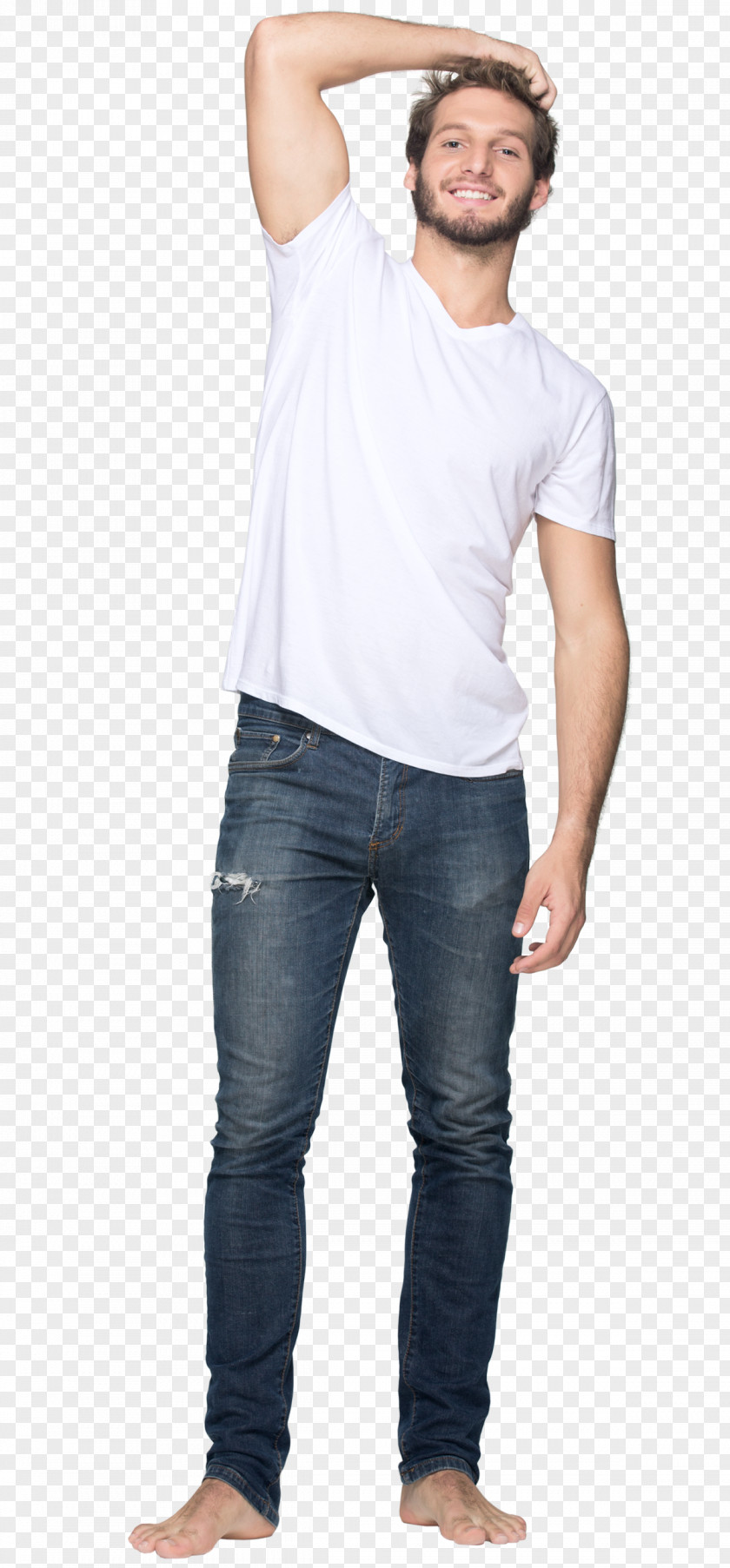 White Tshirt T-shirt Sleeve Clothing Jeans PNG