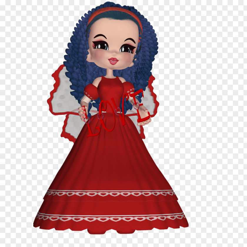Creative Doll Costume Design Gown Character PNG