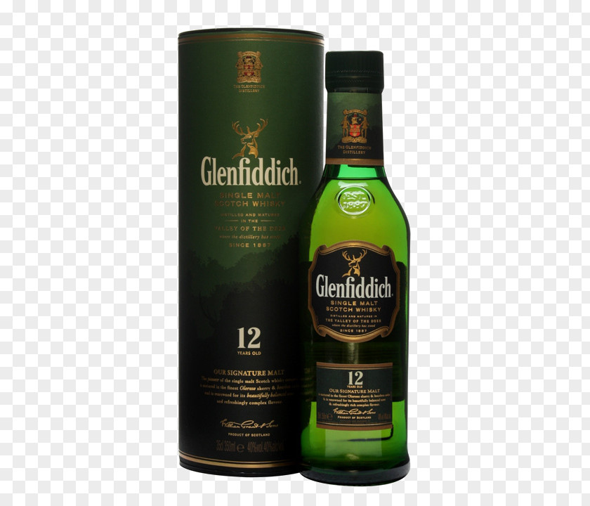 Drink Glenfiddich Single Malt Scotch Whisky Whiskey PNG