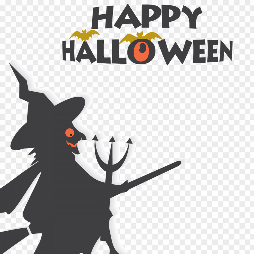Halloween Witch Flying Vector Pumpkin Wallpaper PNG