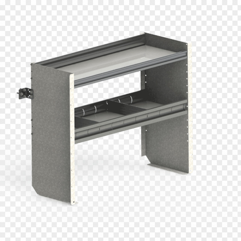 Angle Shelf Desk Van PNG