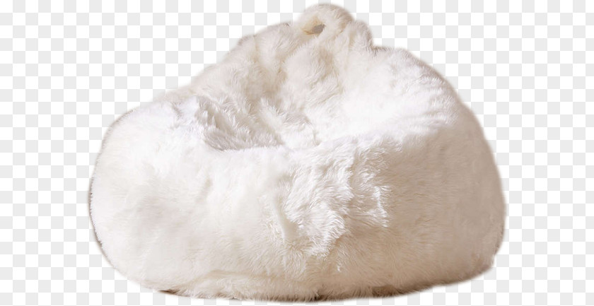 Bean Bag Chair Fur Material PNG