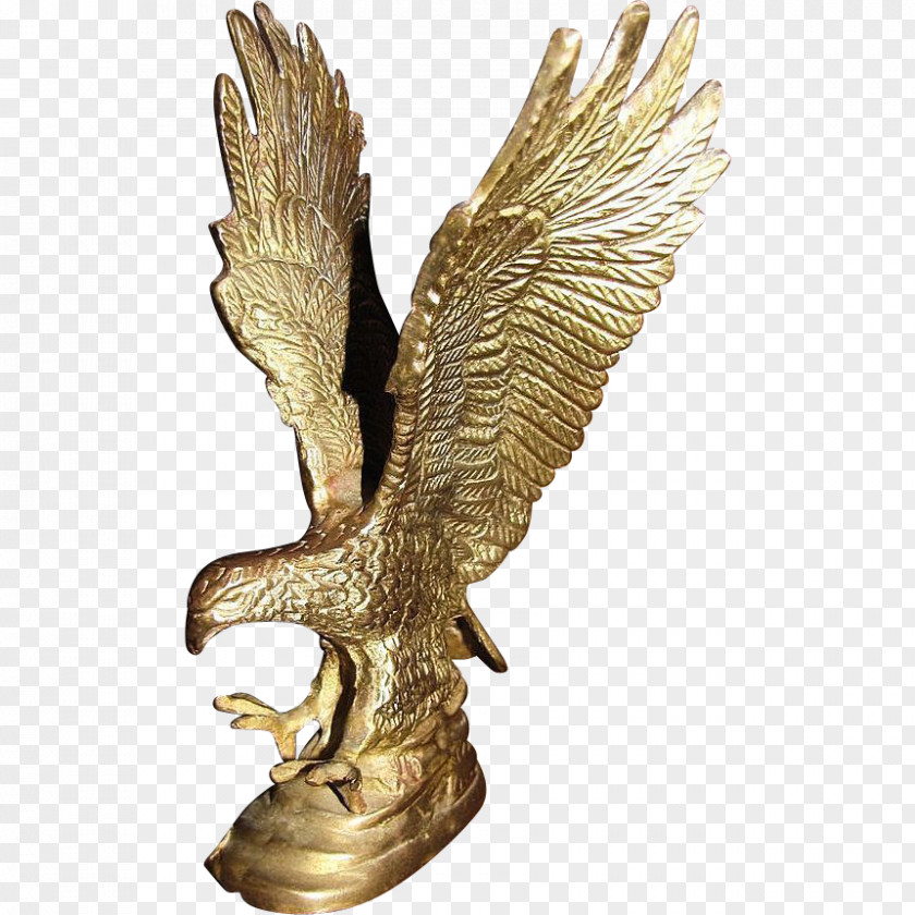 Eagle Bronze Sculpture 01504 PNG