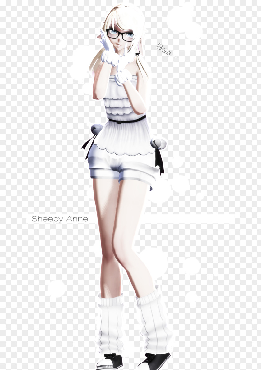 Lovely Sheep Costume Shoulder Uniform Top Shoe PNG