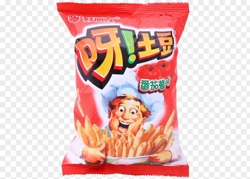 Orion Ketchup Flavored Potato Chips French Fries Roast Chicken Beefsteak PNG