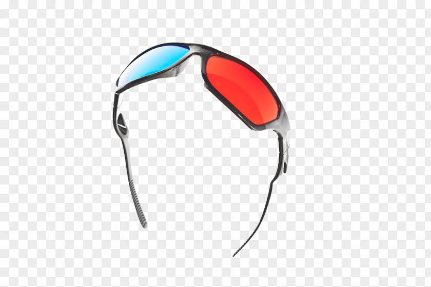 Color 3D Glasses Goggles Silhouette PNG