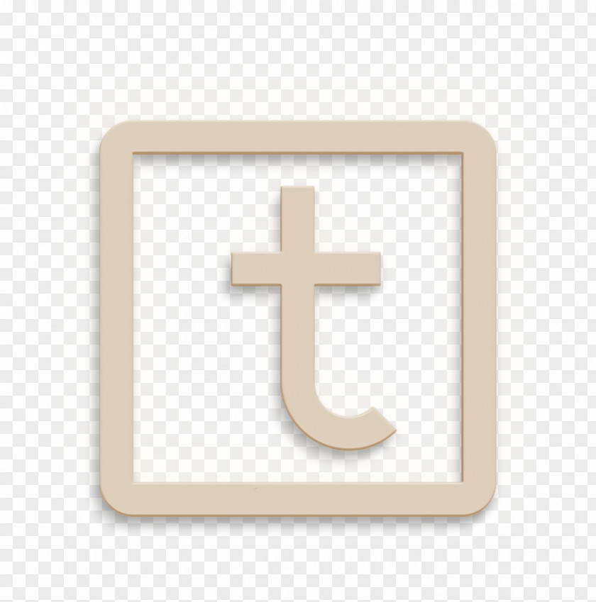 Rectangle Beige Bird Icon Letter Media PNG