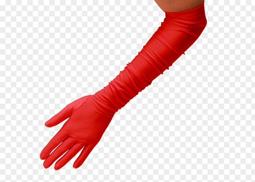 Red Silk Cornelia James Evening Glove Satin Thumb PNG